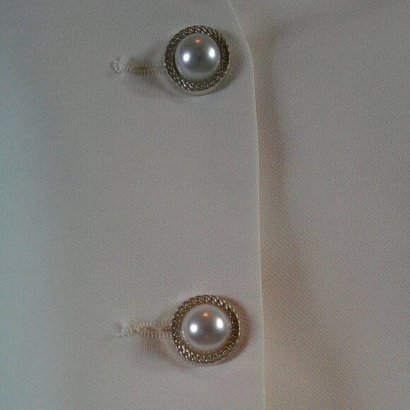 Dynamite Strapless Button Coset Top - Cream, Size M - Picture 3 of 5